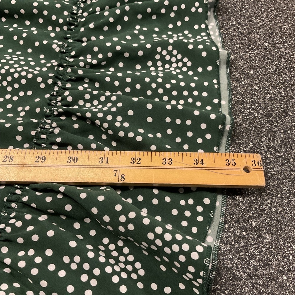 ❤️3/$15 Green Polka Dot Dress ( final Price) - Picture 4 of 6
